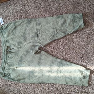NWT Old Navy 4X Green Tie Dye Joggers